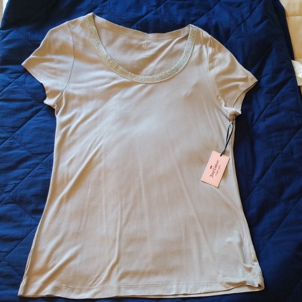 Juicy Couture short sleeve sparkle tee
